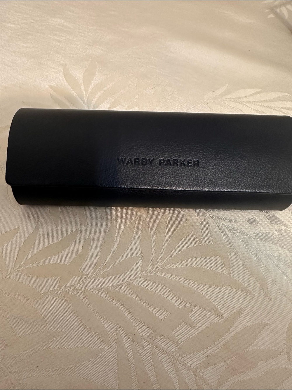 Warby Parker Black Leather Eyeglass Case
